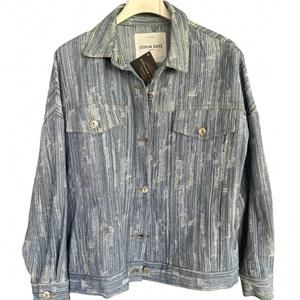 NEW DENIM DAYS women's textured denim jacket in dark denim